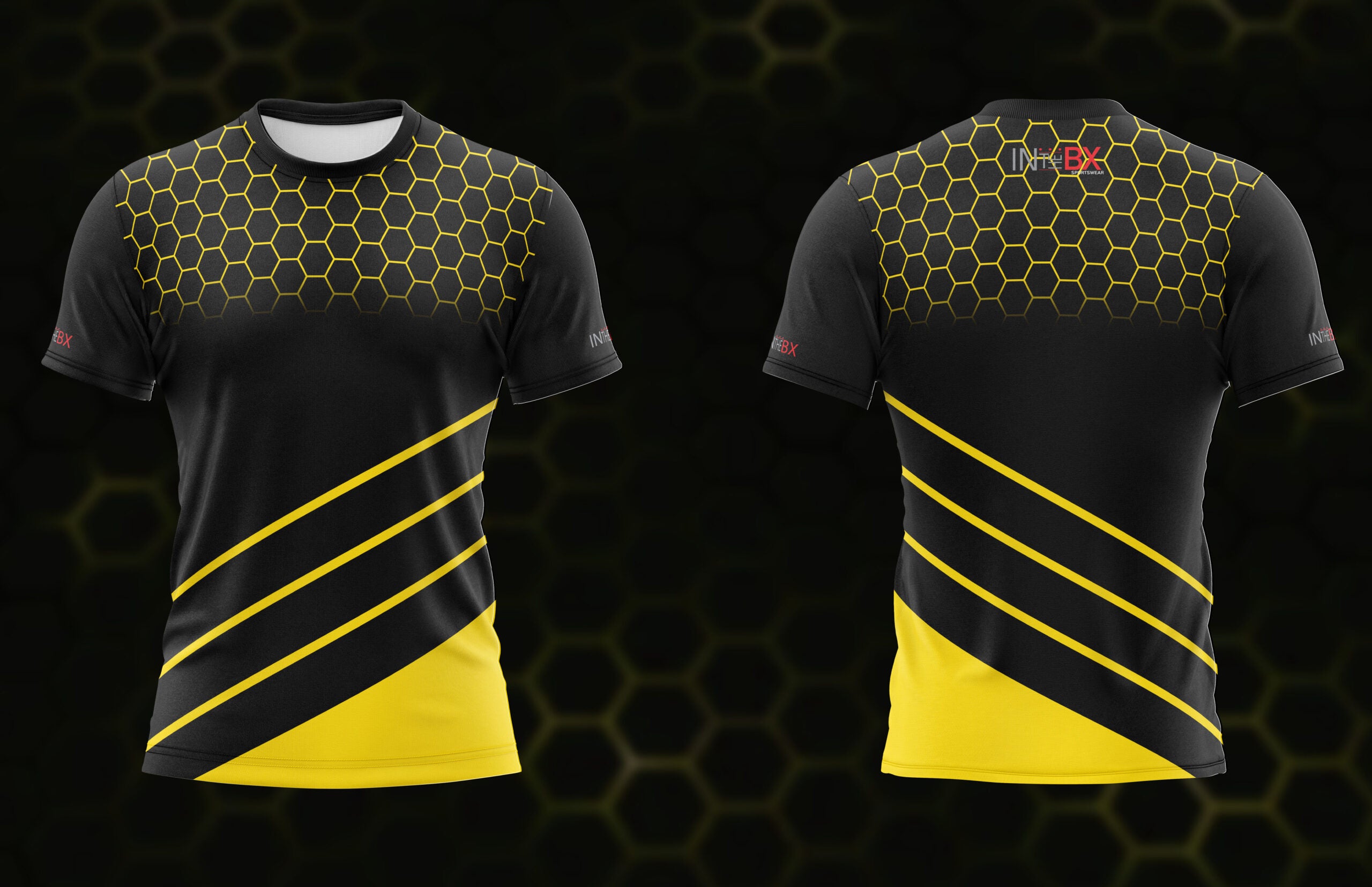 Red Hexa Lines Jersey